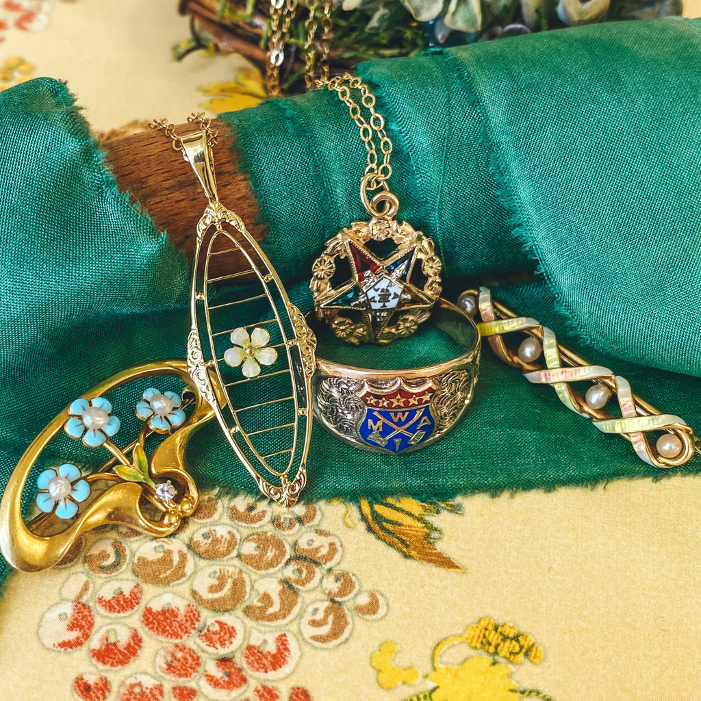 Vintage Enamel Jewelry