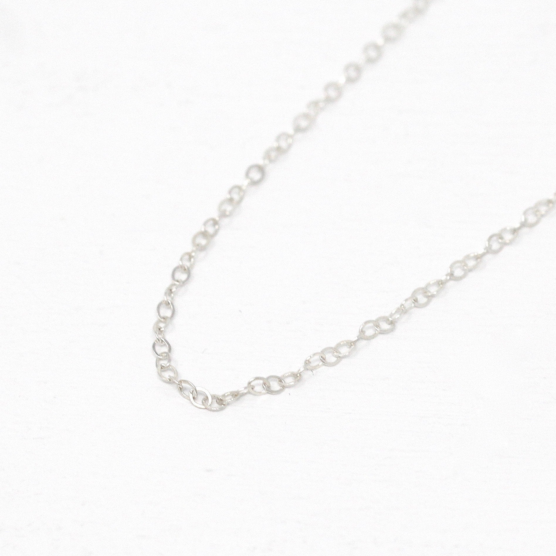 Sterling Silver Chain - 24 Inch Cable Link - 1.9 mm Twenty Four Inch Polished .925 Silver Dainty New Necklace Spring Clasp Finished Supply
