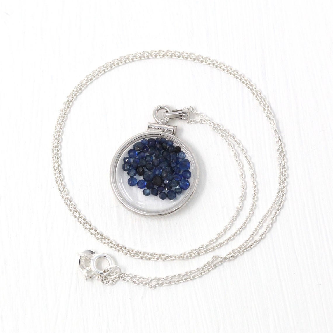 Custom Shaker Locket - Sterling Silver, 14k Gold Filled Natural Gemstone Necklace Pendant, Choose Gems - Bespoke Birthstone Mother's Jewelry