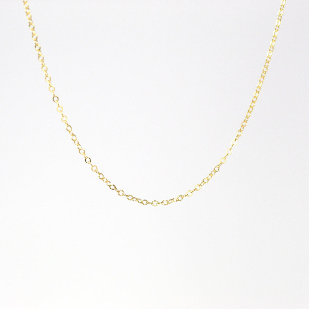 10k Yellow Gold Chain - Adjustable 18 to 17 to 16 Inch 1.3 mm Double Extendable Piatto Necklace - Polished Cable Link Fine Jewelry Supply