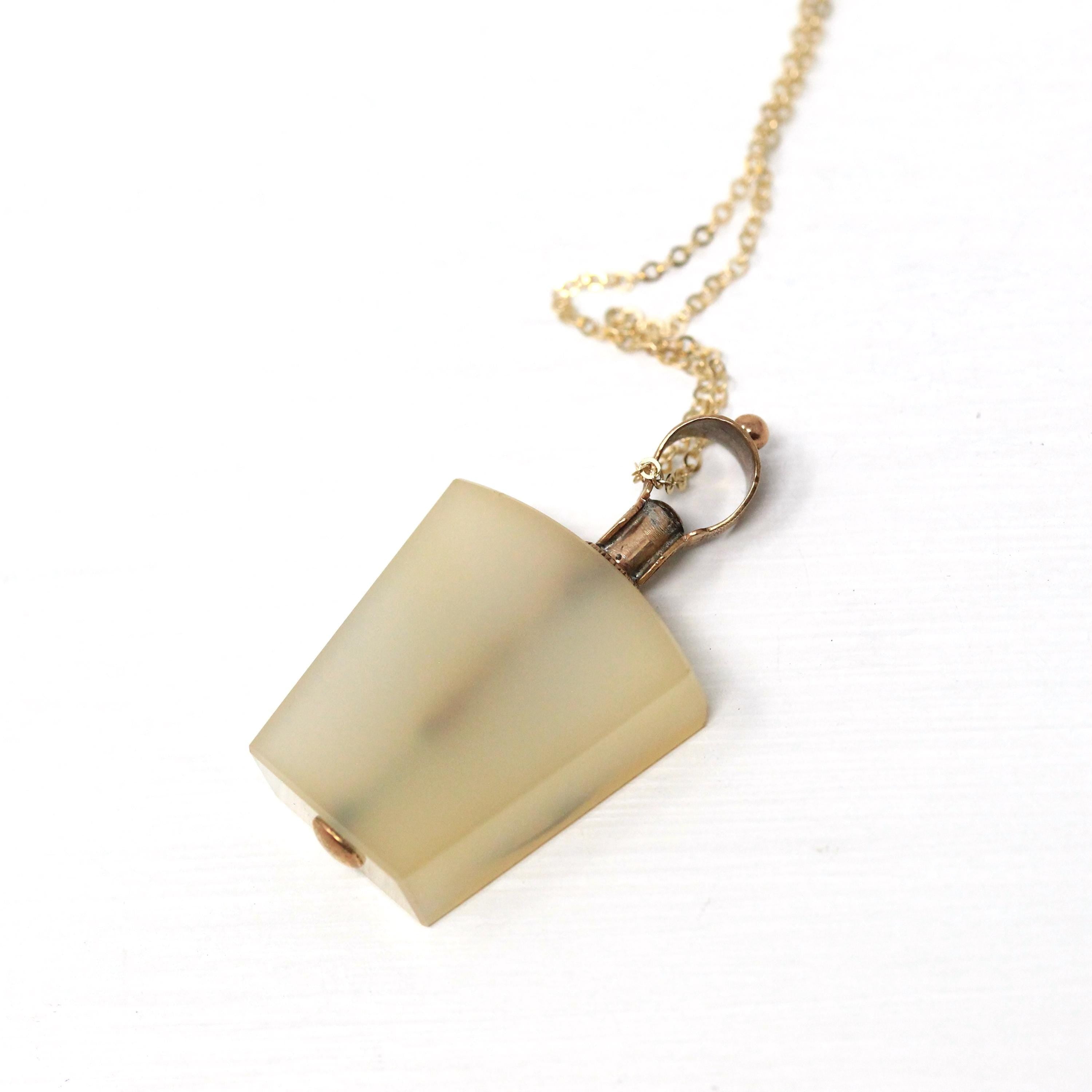 Royal Arch Masonry Fob - Edwardian 10k Rose Gold "HTWSSTKS" Chalcedony Pendant - Antique Circa 1900s Era Keystone Third Degree Mason Jewelry