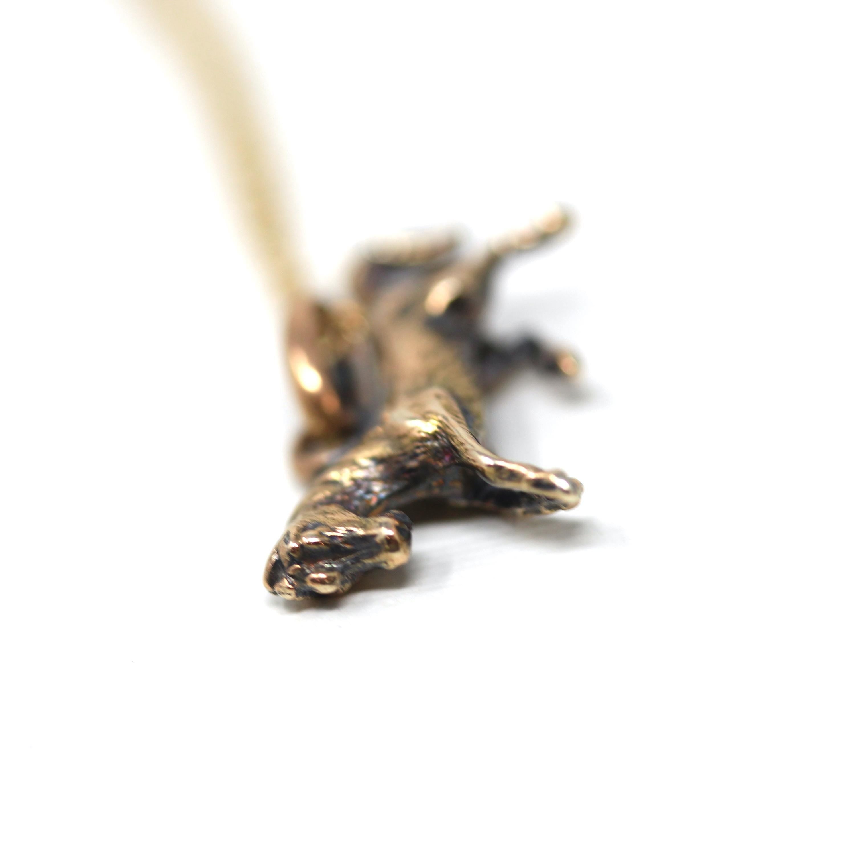 Vintage Horse Charm - Retro 9k Yellow Gold Dainty Equine Figural Pendant Necklace - 1960s Era Detailed Equestrian 60s Delicate Fine Jewelry