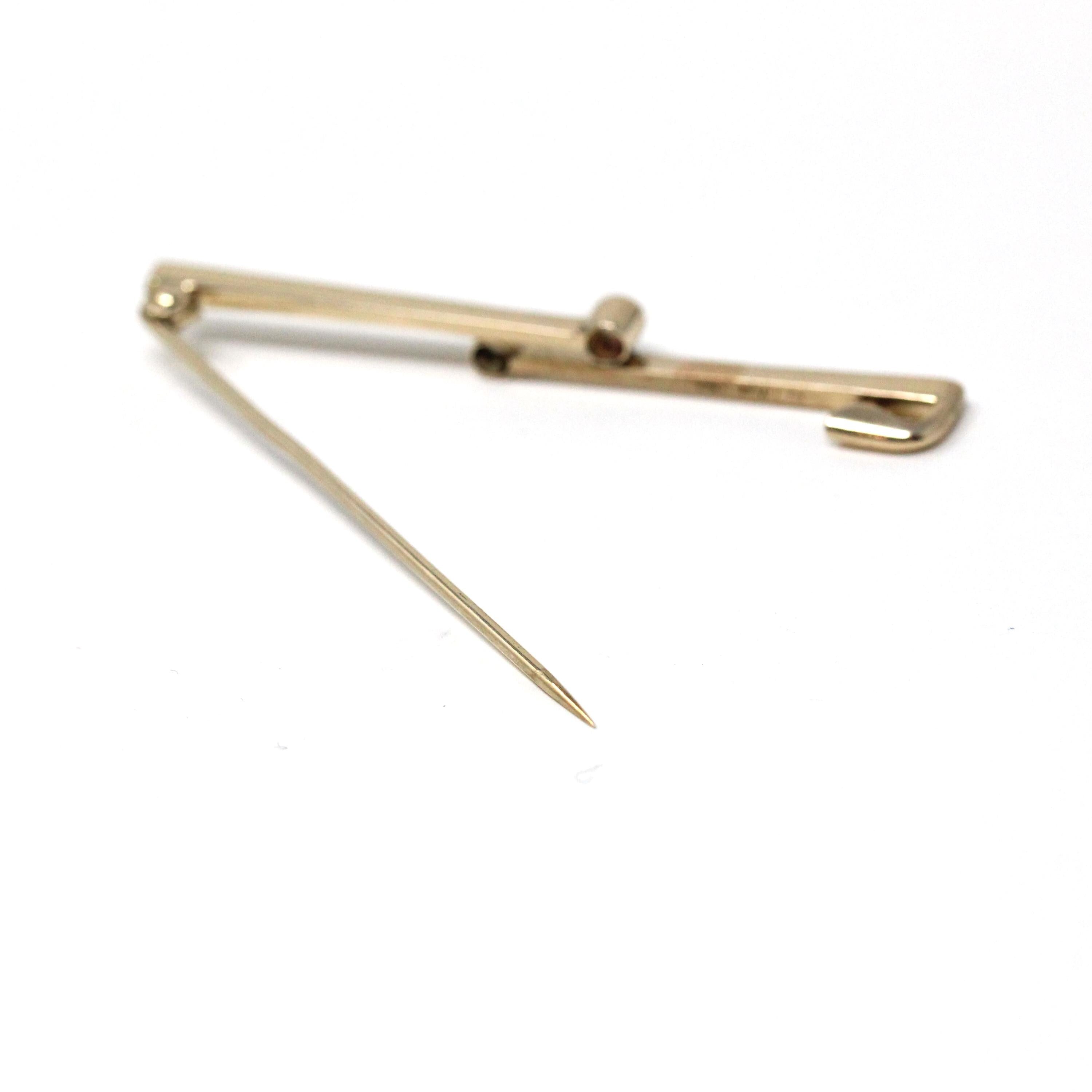 Opal & Created Sapphire Brooch - Edwardian 9ct Yellow Gold Cab Stone - Antique Circa 1900s Era Dainty Gemstone Statement Pin Fine Accessory