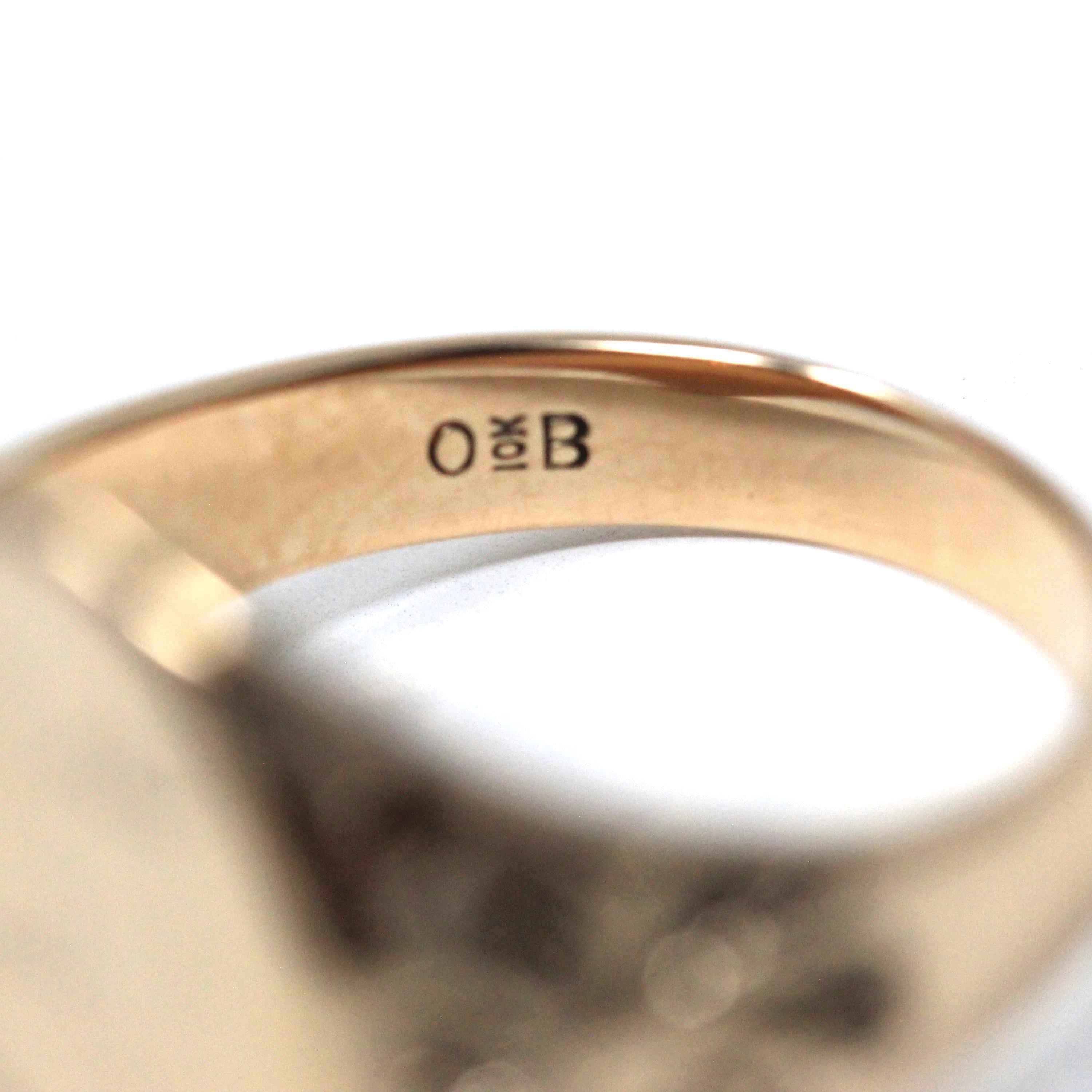 Ostby & Barton Signet Ring - Edwardian Era 10k Gold Oval Letter "N" Men's Unisex Flower Statement - Antique 1900s Size 8 1/4 Fine Jewelry