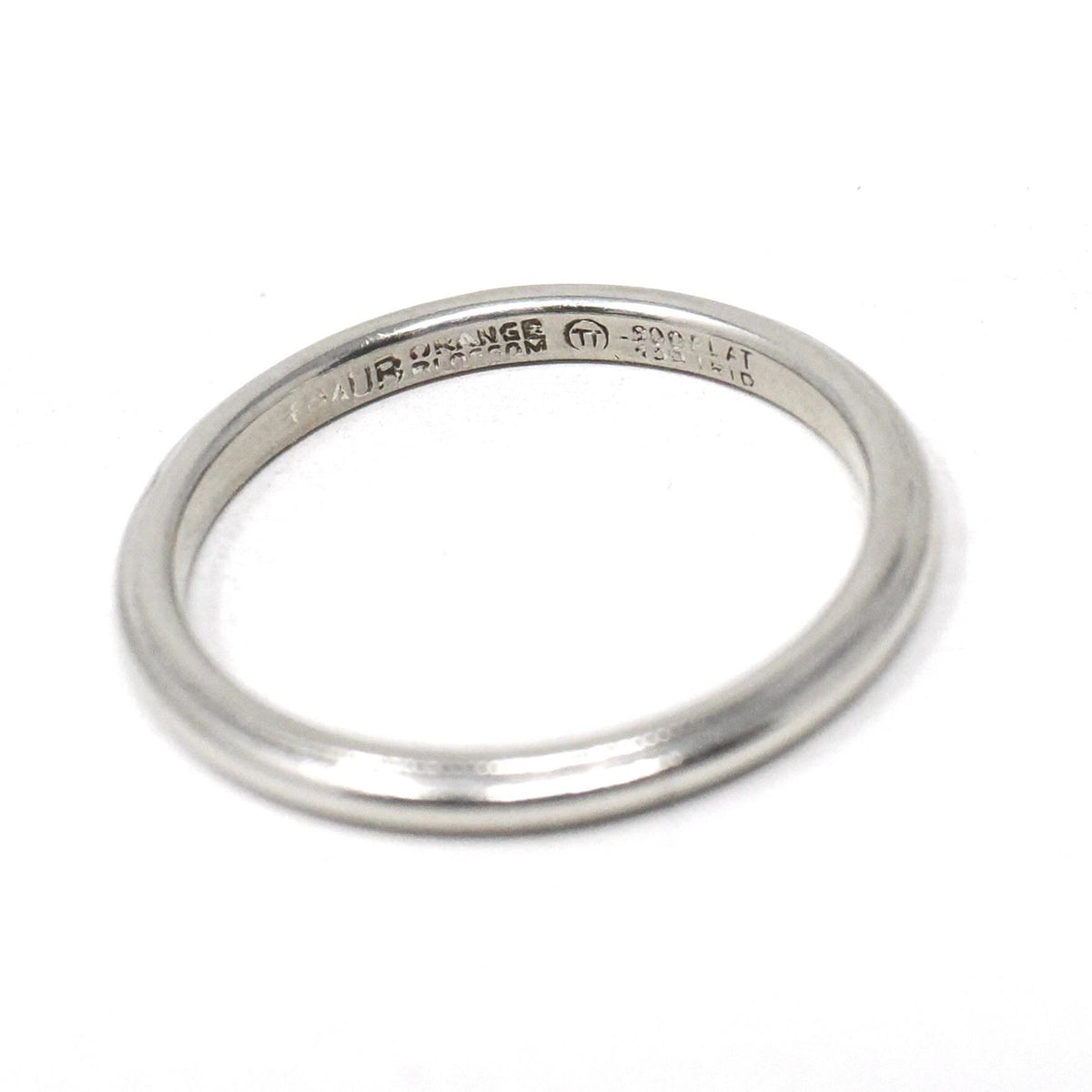 Antique Wedding Band - Art Deco Platinum Unadorned 2.0 MM Bridal Ring - Circa 1920s Era Size 4 3/4 Traub Milgrain Detail Fine Jewelry