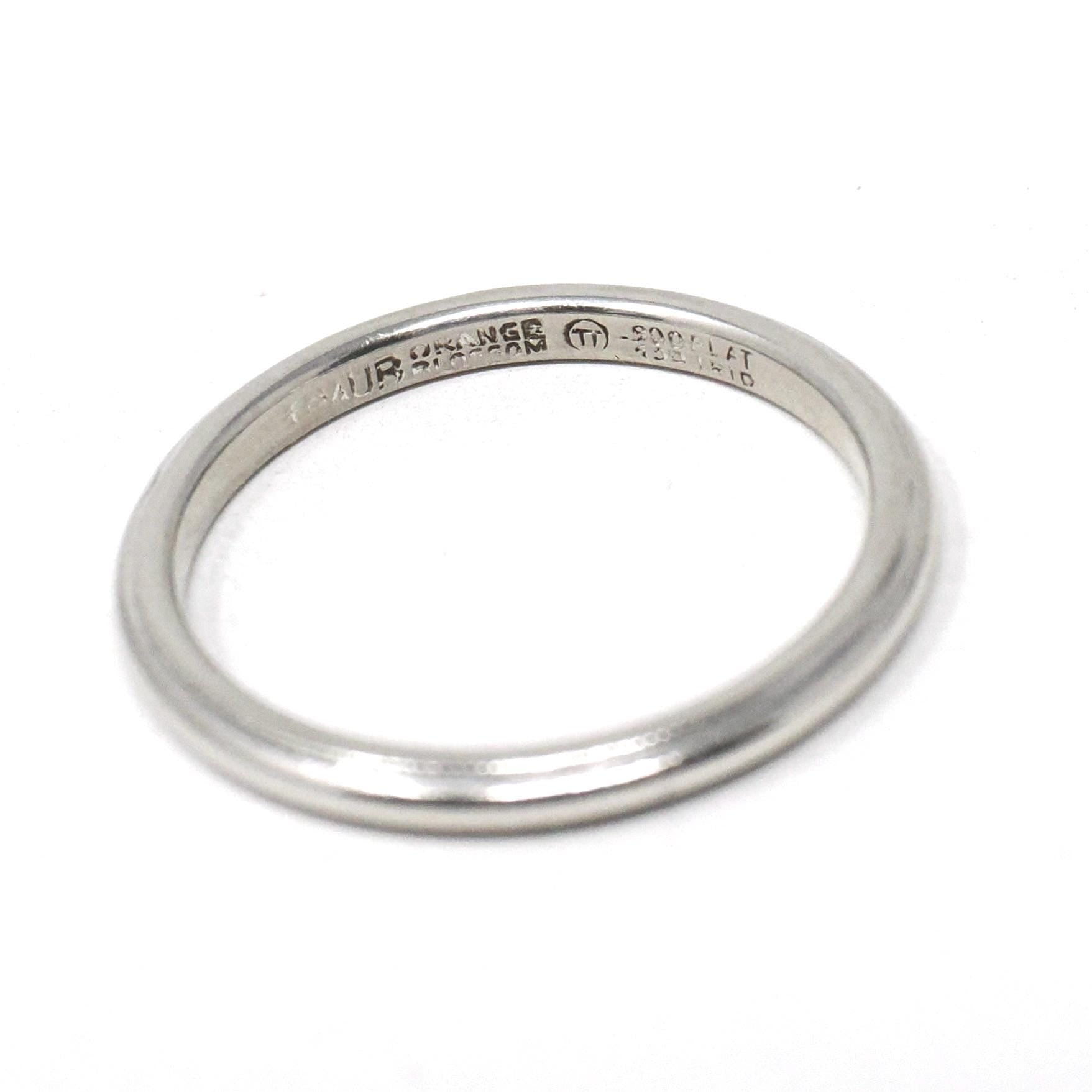 Antique Wedding Band - Art Deco Platinum Unadorned 2.0 MM Bridal Ring - Circa 1920s Era Size 4 3/4 Traub Milgrain Detail Fine Jewelry