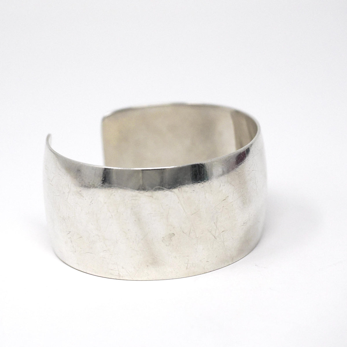 Vintage Cuff Bracelet - Retro Era Sterling Silver Wide Polished Statement Piece - Circa 1960s Era Designer Niels Erik Danish Fine Jewelry