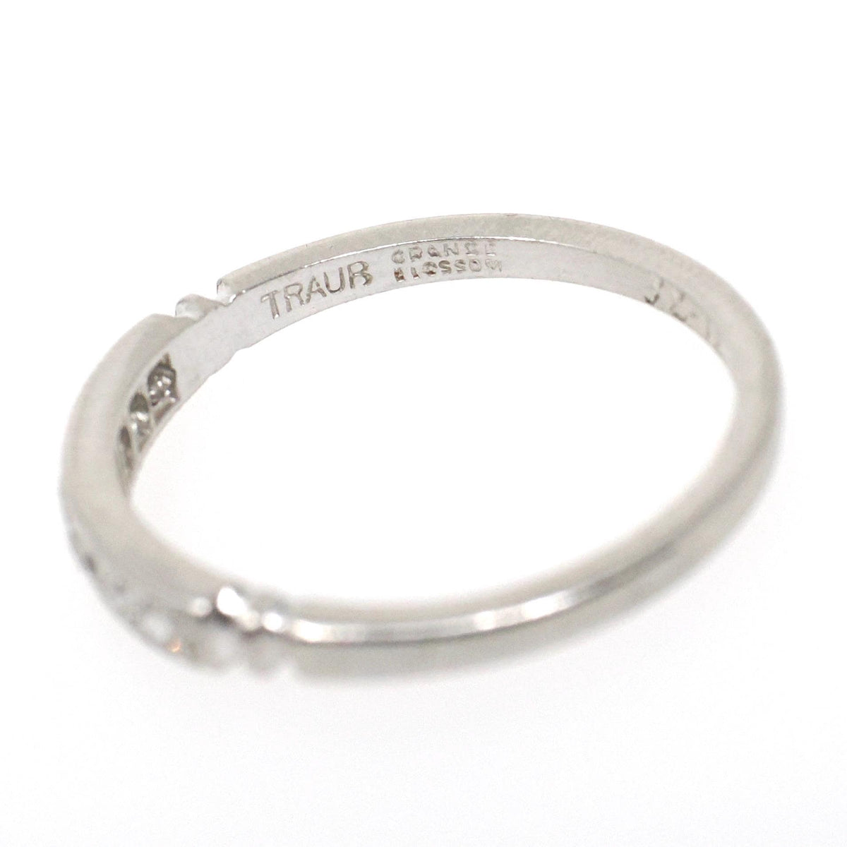 Vintage Diamond Band - Art Deco Platinum .20 CTW Bead Set Wedding Ring - Dated 5-31-1935 Era Size 6 Stacking Fine Bridal Jewelry
