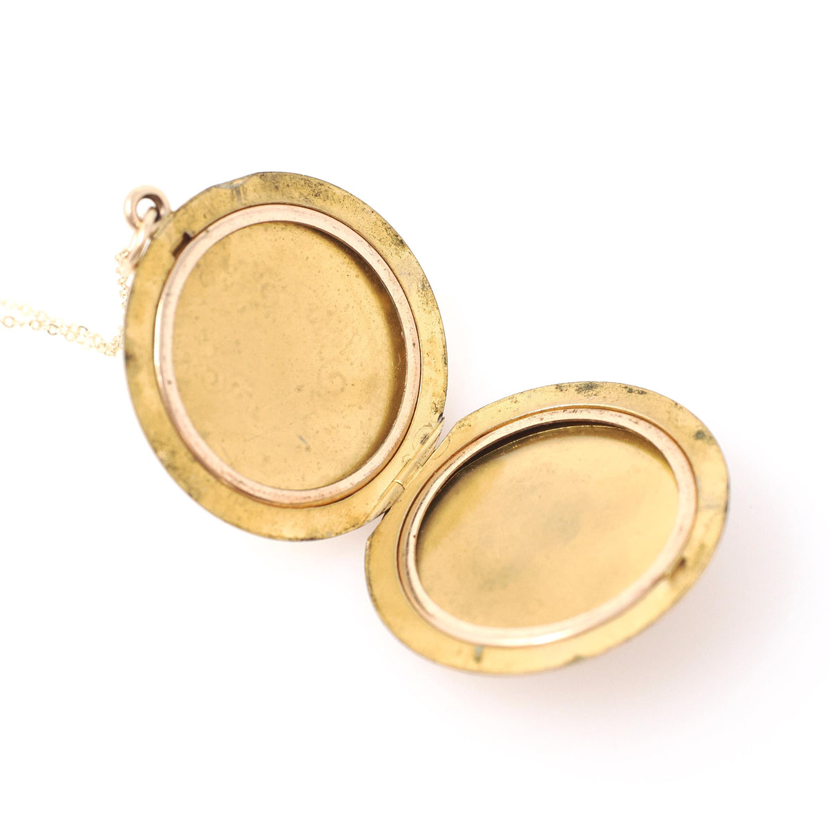 Antique Flower Locket - Edwardian Gold Filled Engraved Designs Pinstripe Pendant Necklace - Circa 1910s Era Round Keepsake Statement Jewelry