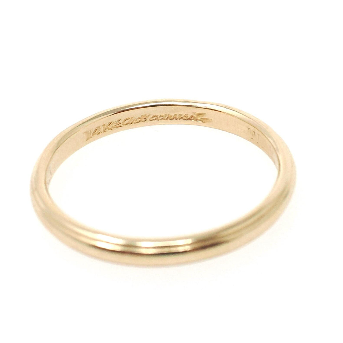 Artcarved Wedding Band - Mid Century 14k Yellow Gold 2.4MM Milgrain Eternity Design Ring - Dated 1953 Size 7.75 Bridal Stacking Fine Jewelry