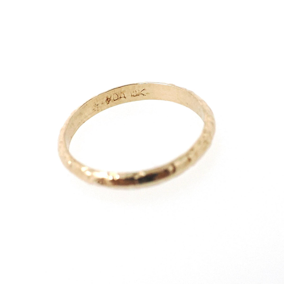 Vintage Baby Band - Mid Century 10k Yellow Gold Dot Circle Design Midi Pinky Ring - Circa 1950s Size 1/4 Children's Baby Gift Fine Jewelry