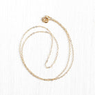 Gold Filled Chain - 18 Inch 14/20 Yellow GF Necklace - 1.5 mm Flat Dainty Cable Chain Spring Ring - Bright Finish Wholesale Jewelry Supply