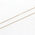 Gold Filled Chain - 18 Inch 14/20 Yellow GF Necklace - 1.5 mm Flat Dainty Cable Chain Spring Ring - Bright Finish Wholesale Jewelry Supply
