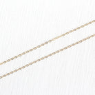 Gold Filled Chain - 18 Inch 14/20 Yellow GF Necklace - 1.5 mm Flat Dainty Cable Chain Spring Ring - Bright Finish Wholesale Jewelry Supply