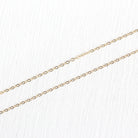 Gold Filled Chain - 18 Inch 14/20 Yellow GF Necklace - 1.5 mm Flat Dainty Cable Chain Spring Ring - Bright Finish Wholesale Jewelry Supply