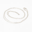 Sterling Silver Chain - 24 Inch Cable Link - 1.9 mm Twenty Four Inch Polished .925 Silver Dainty New Necklace Spring Clasp Finished Supply
