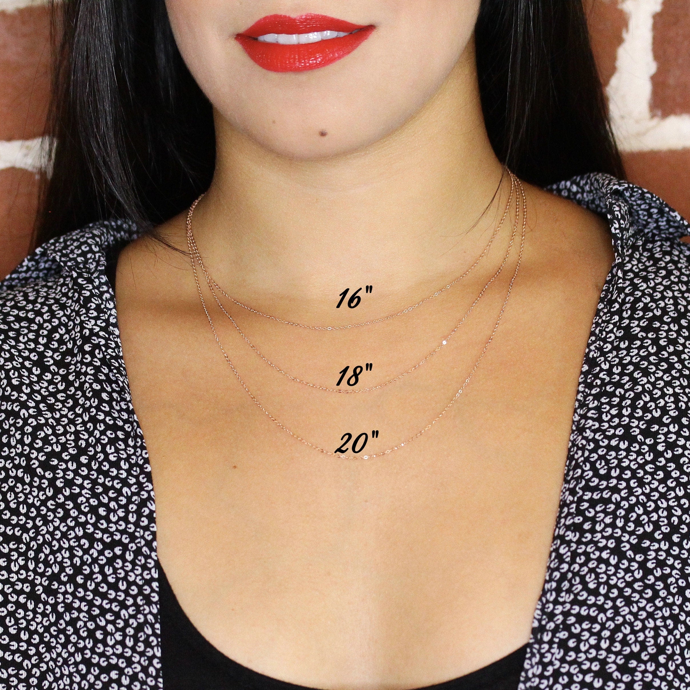 14k Rose Gold Filled Chain 20 Inch 14/20 GF Necklace mm