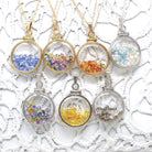 Custom Shaker Locket - Sterling Silver, 14k Gold Filled Natural Gemstone Necklace Pendant, Choose Gems - Bespoke Birthstone Mother's Jewelry