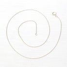 Sterling Silver Chain - 16 Inch Cable Link Fashion Accessory - Sixteen Inch 925 Dainty New Necklace Spring Clasp Finished Jewelry Supply