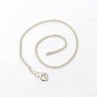 Sterling Silver Chain - 16 Inch Cable Link Fashion Accessory - Sixteen Inch 925 Dainty New Necklace Spring Clasp Finished Jewelry Supply