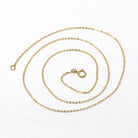 Gold Filled Chain - 18 Inch 14/20 Yellow GF Necklace - 1.5 mm Flat Dainty Cable Chain Spring Ring - Bright Finish Wholesale Jewelry Supply