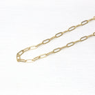 18 Inch Paperclip Chain - 14k Gold Filled Drawn Flat Bright Finish Necklace - 2.8 mm Spring Ring Clasp Layering Fashion Accessory Jewelry