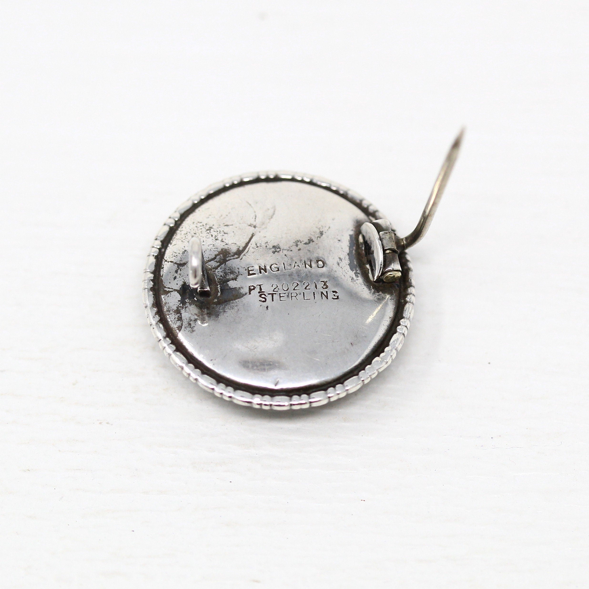 HARPO ハルポブローチ　蝶 Morpho Butterfly Brooch - Art Deco Sterling Silver Blue Iridescent