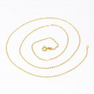 Gold Filled Chain - 24 Inch 14/20 GF Necklace - 1.3 mm Dainty Cable Neck Chain with Spring Ring - Bright Finish Wholesale New Jewelry Supply