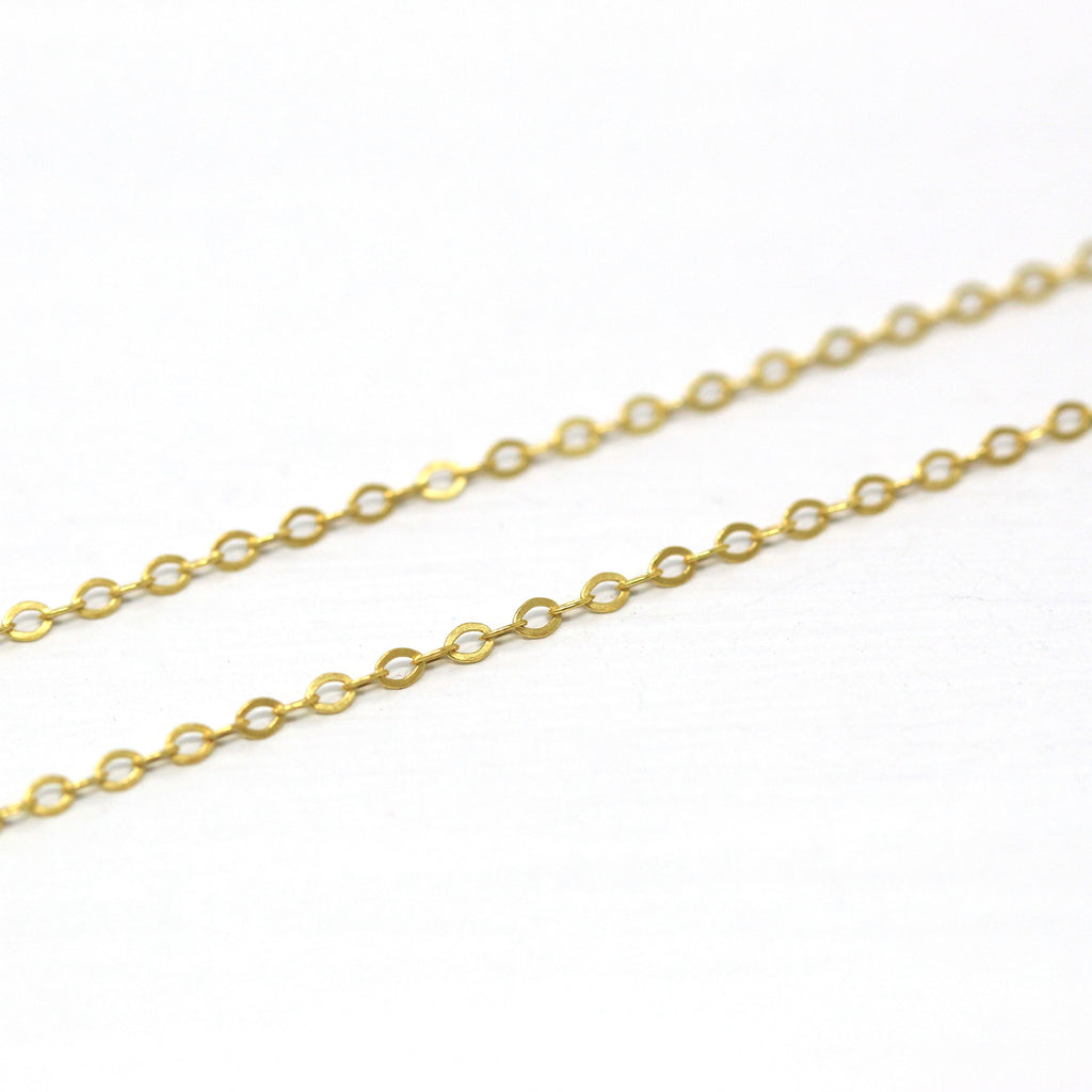 Gold Filled Chain - 24 Inch 14/20 GF Necklace - 1.3 mm Dainty Cable Neck Chain with Spring Ring - Bright Finish Wholesale New Jewelry Supply