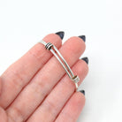 Vintage Baby Bracelet - Retro Sterling Silver Hammered Newborn Children's Adjustable - Circa 1960s Era Petite Ed Levin Signature Jewelry