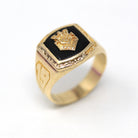 Ephrata High School Ring - Retro Era 10k Yellow Gold Pennsylvania Class Signet - Vintage Dated 1948 PA Education Statement Fine 40s Jewelry