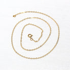 Gold Filled Chain - 16 Inch 14/20 GF Necklace - 1.2 mm Curb Neck Chain with Spring Ring - Bright Finish Brand New Wholesale Jewelry Supply