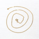 Gold Filled Chain - 16 Inch 14/20 GF Necklace - 1.2 mm Curb Neck Chain with Spring Ring - Bright Finish Brand New Wholesale Jewelry Supply