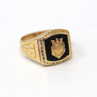 Ephrata High School Ring - Retro Era 10k Yellow Gold Pennsylvania Class Signet - Vintage Dated 1948 PA Education Statement Fine 40s Jewelry