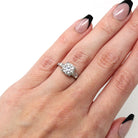 1.72 ct Diamond Engagement Ring - Circa 1950s Platinum Round Cut & Baguette Diamond - Size 5 Engraved Mid Century GIA Report Fine Jewelry