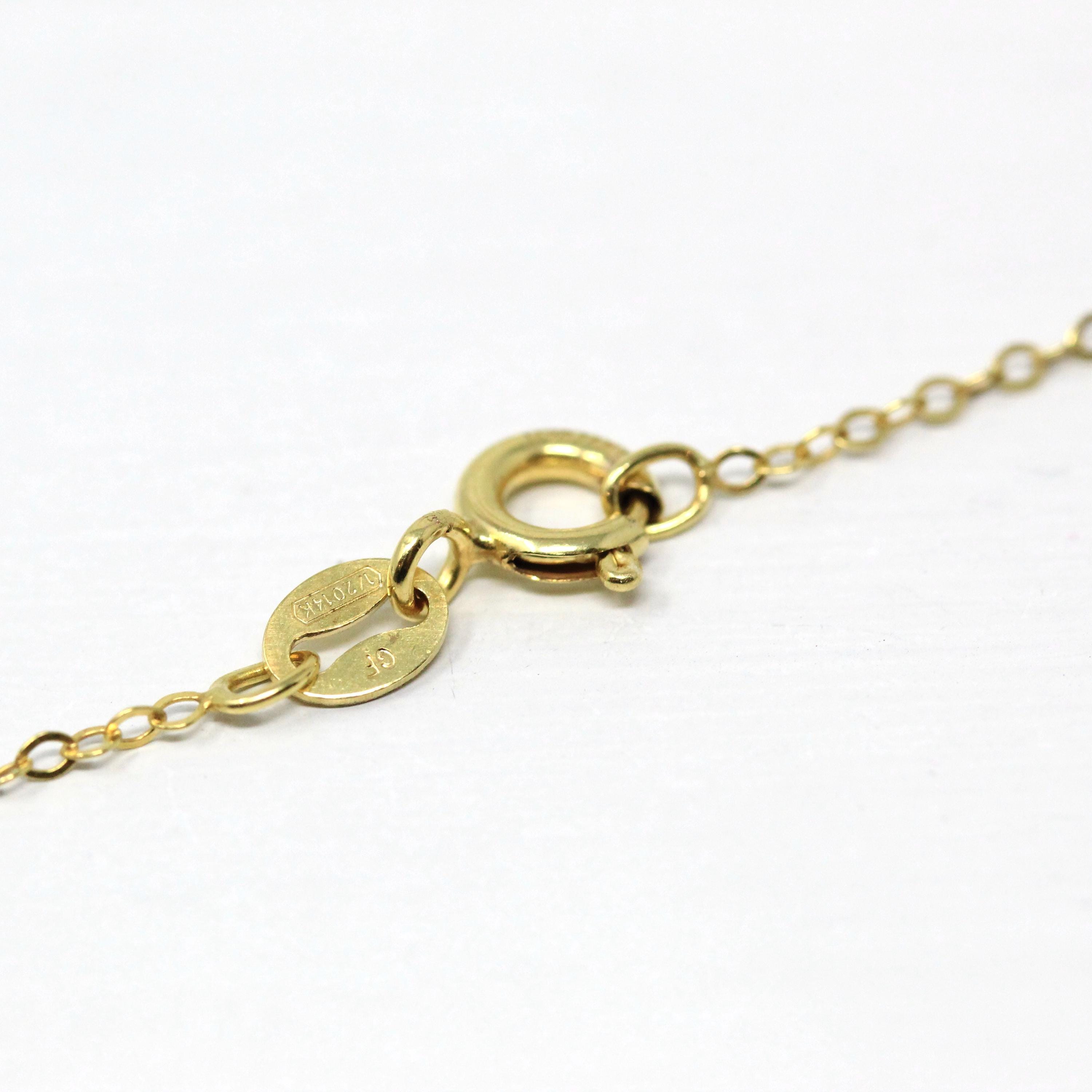 Antique Cross Necklace - Victorian Era 18k Gold Flower Leaf Crucifix Pendant - Circa 1890s Era Religious Faith Two Tone Pearl Fine Jewelry