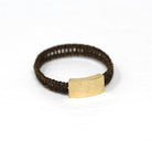 Victorian Hair Ring - Antique 10k Yellow Gold Woven Buckle Band - Vintage 1800s Size 7 1/2 Mourning Memento Mori Rare Hairwork Fine Jewelry