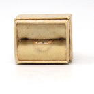 Vintage Baby Band - Retro 10k Yellow Gold Pinky Midi 40s Ring - Circa 1940s Era Size 1/4 Fine Children's Baby Shower New Mother Gift Jewelry