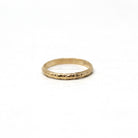 Vintage Baby Ring - 10k Yellow Gold Midi Charm Ring on Original Card - Circa 1940s Size 1/4 Shower New Mother Greetings Birth Fine Jewelry