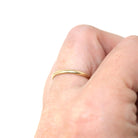 Estate Wedding Band - Minimalist Modern 1990s 14k Yellow Gold Unadorned Plain Polished Ring- Size 5.75 90s Simple Stacking Fine Jewelry