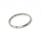 Antique Wedding Band - Art Deco 18k White Gold Inscribed Ring - Vintage Engraved 1928 Size 6 1/2 Unisex Style 1920s Era Wedding Fine Jewelry