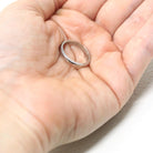 Art Deco Wedding Band - Vintage 18k White Gold Orange Blossom Eternity Ring - Circa 1930s Era Size 5 Bridal Stacking Fine 30s Flower Jewelry