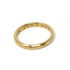 Dated 1942 Band - Late Deco Early Retro Era 18k Yellow Gold Comfort Fit 2.3 MM Band - Vintage Size 5 1/2 Fine Inscribed 40s Wedding Jewelry