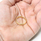 Dated 1942 Band - Late Deco Early Retro Era 18k Yellow Gold Comfort Fit 2.3 MM Band - Vintage Size 5 1/2 Fine Inscribed 40s Wedding Jewelry