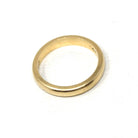 Dated 1952 Band - Mid Century 14k Yellow Gold Half Round 3.2 MM Band - Vintage Size 5 Retro Era Fine Precious Inscribed Wedding Jewelry