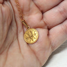 Victorian Love Token - Antique 22k Yellow Gold Charm Coin Pendant - Vintage Circa 1890s Era Engraved "HVB" Liberty Head Fine Jewelry