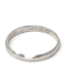 Art Deco Wedding Band - Vintage 18k White Gold Orange Blossom Eternity Ring - Circa 1930s Era Size 5 Bridal Stacking Fine 30s Floral Jewelry