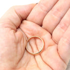 Antique Wedding Band - Edwardian 14k Yellow Gold 2.8 MM Unadorned Ring - Circa 1900s Era Size 5 1/2 Stacking Unisex Fine Birdal Jewelry