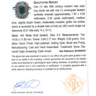 Modern Halo Ring - Estate 14k White Gold Created Emerald Diamond Engagement - Circa 1990s Era Size 4 1/2 May Birthstone Fine 90's Jewelry