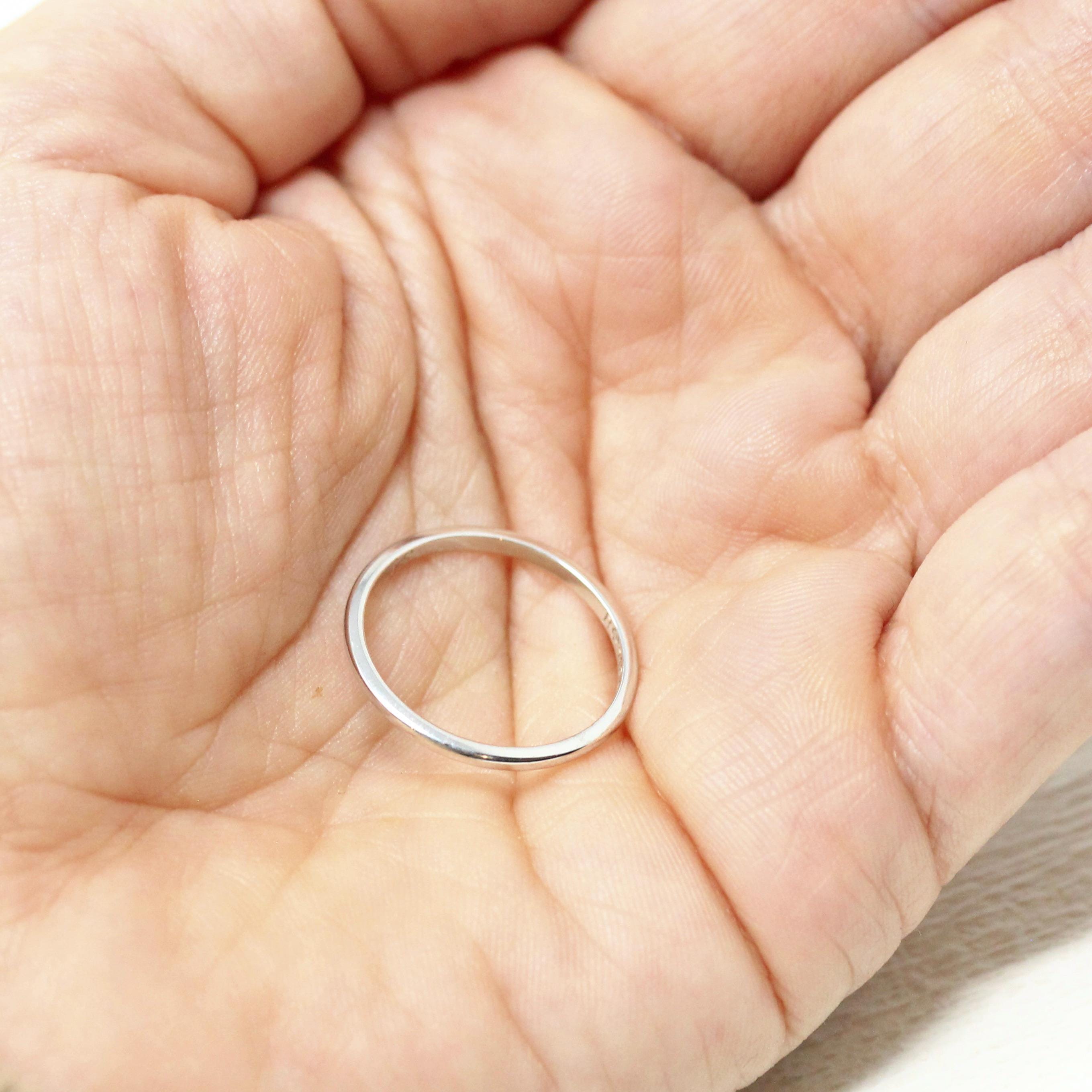 Antique Wedding Band - Art Deco 18k White Gold Inscribed Ring - Vintage Engraved 1928 Size 6 1/2 Unisex Style 1920s Era Wedding Fine Jewelry